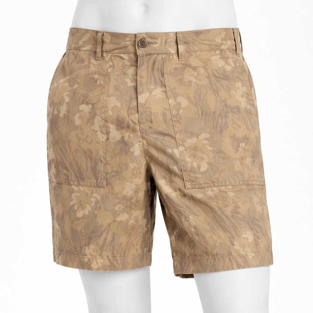 Sun + Stone Men's Utility Shorts – Size 34 – NWT – Tan Camo